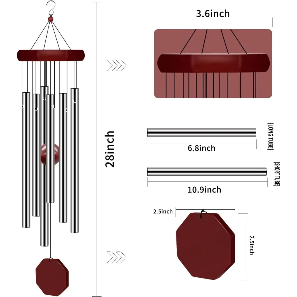 Large Deep Tone Memorial Wind Chimes