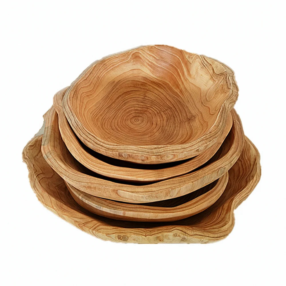 Handmade Wooden Storage Bowl, Natural Root Wood