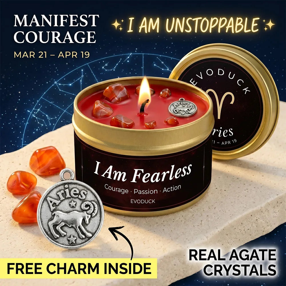 Fire Signs Zodiac Candle Set 3 Pack Aries Leo Sagittarius Scented