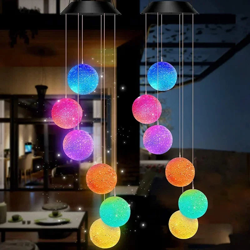 Solar Wind Chime Lamp LED Pendant Lamp Color Change