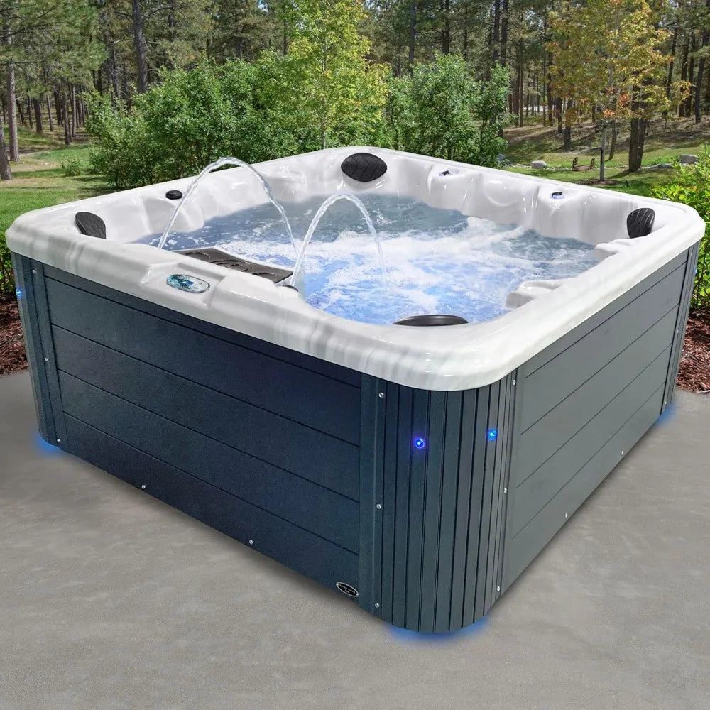 Outdoor Hot Tub, 34 Nozzles for 6-7 People, 86 Port,