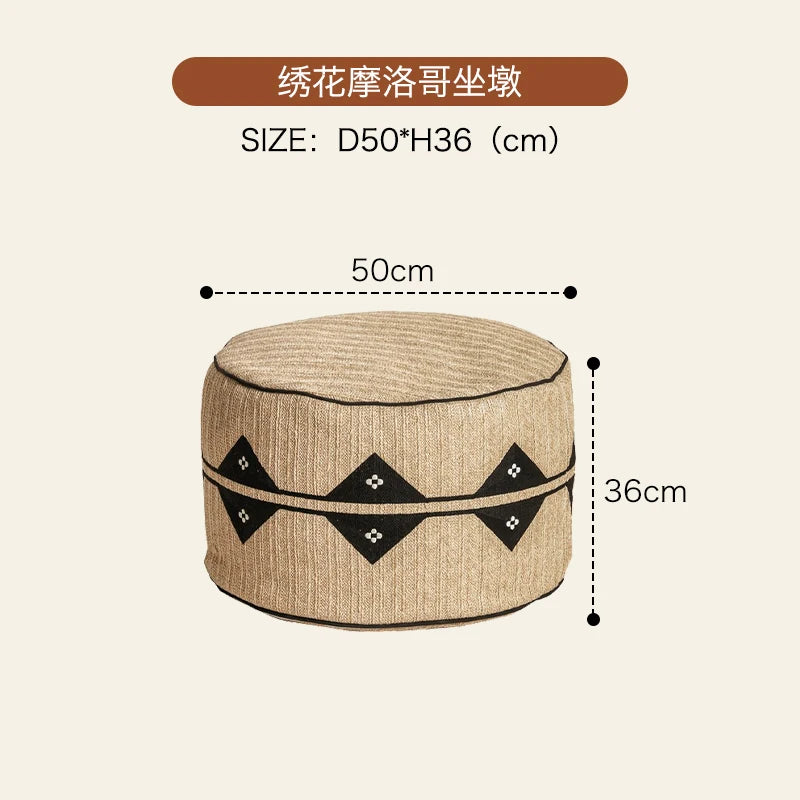 Bohemian Moroccan Pouf Ottoman