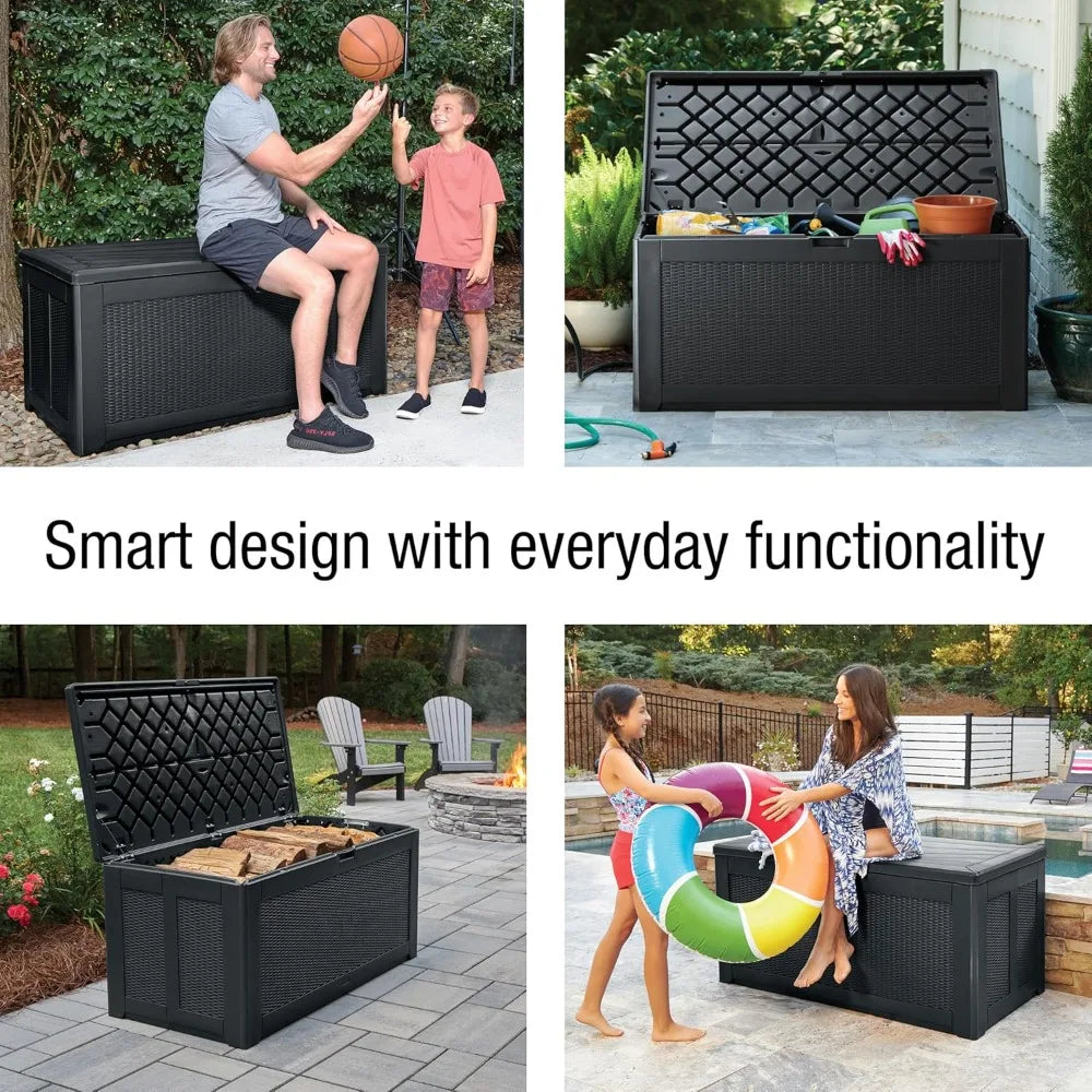 large capacity weatherproof outdoor storage box
