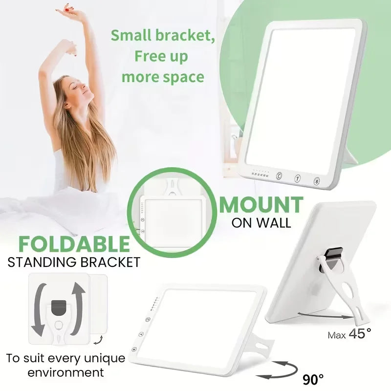 LED Daylight Lamp 10000 Lux UV-Free SAD Lamp,