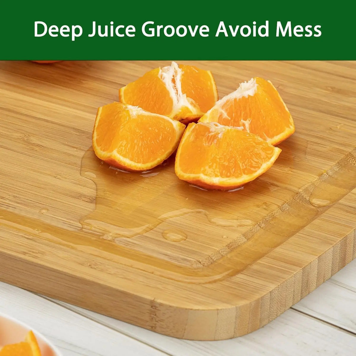 Bamboo Cutting Boards for Kitchen, Extra Large  Deep Juice Groove, 30" x 20"