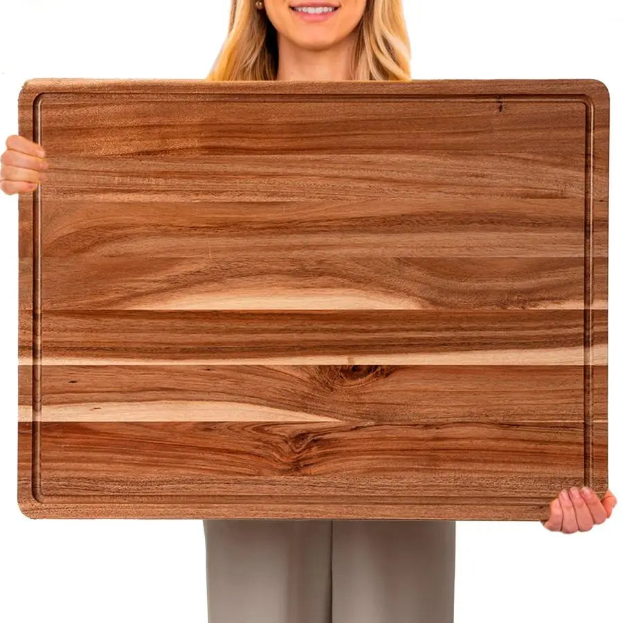 24 x 18 In Acacia Cutting Board for Kitchen, XXL
