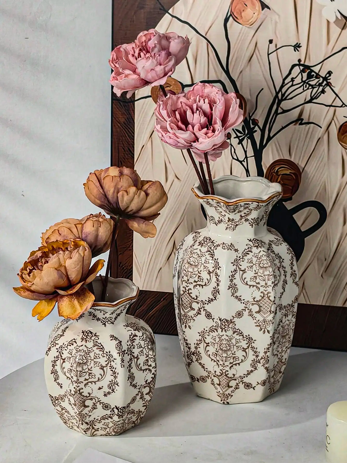 1pc New Blue And White Porcelain Ceramic Vase