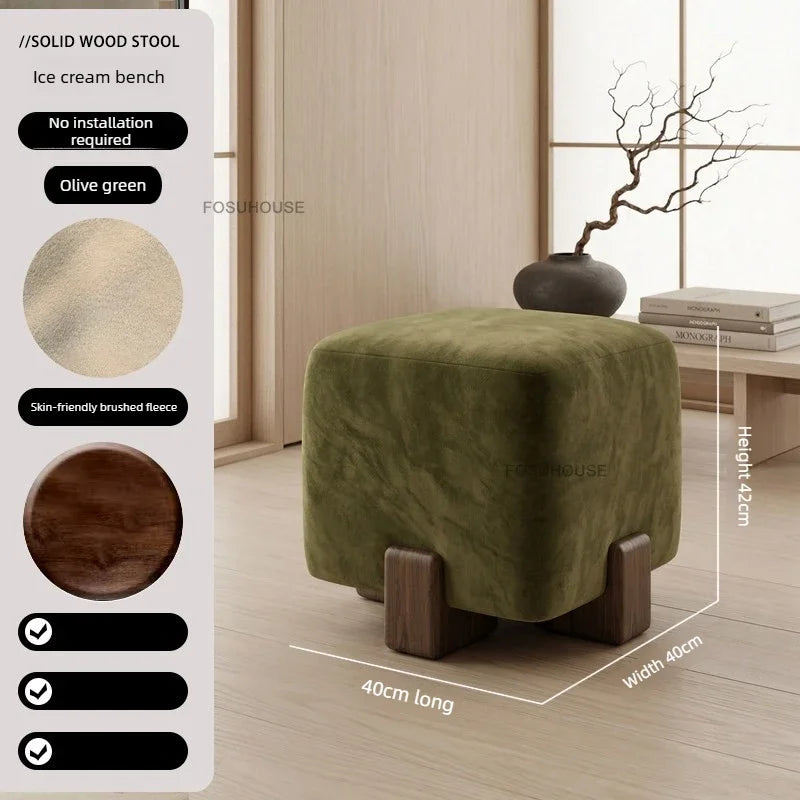 Italian Designer Ottoman Bench for Entryway