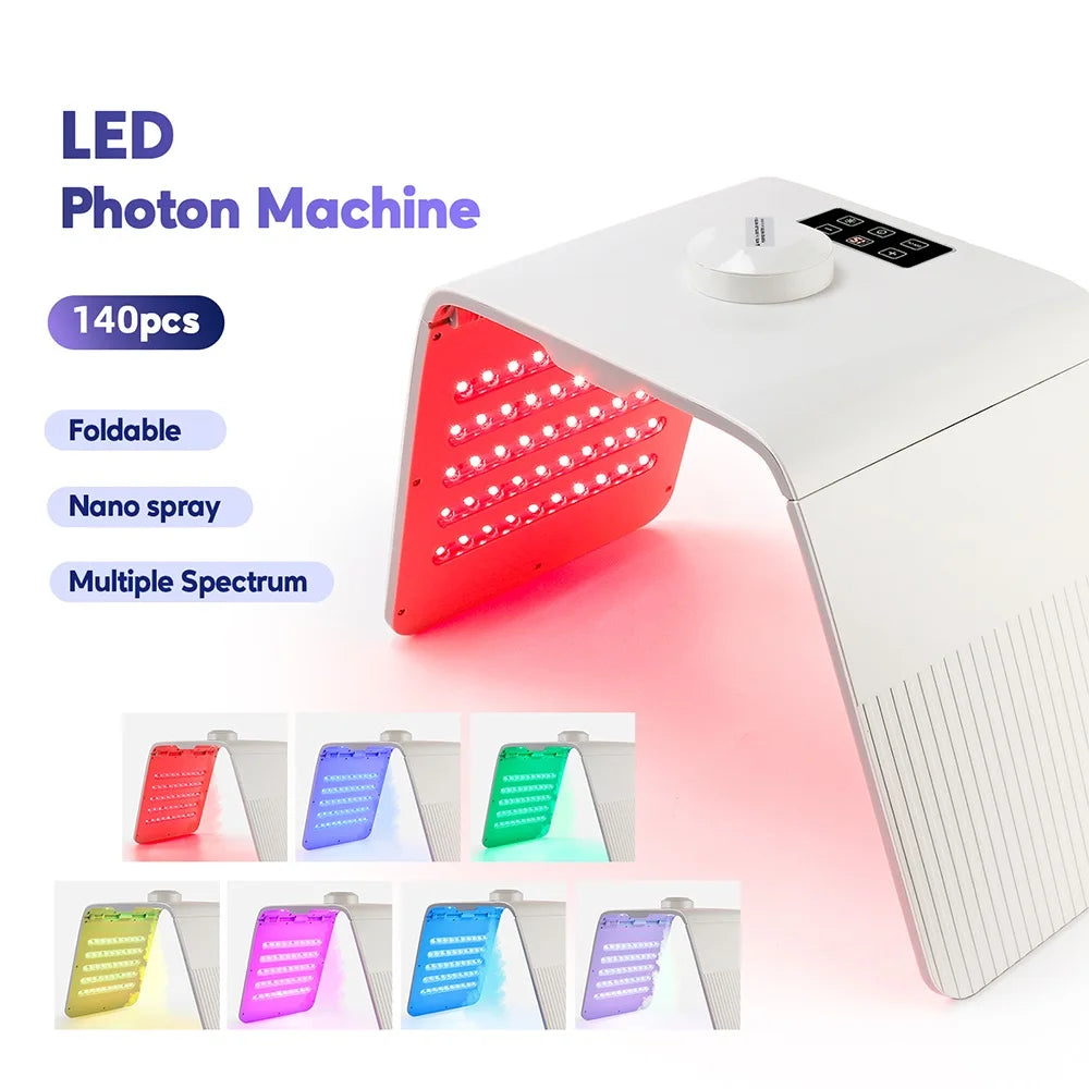 Foldable 7 Color LED Photon Facial Body Beauty Machine