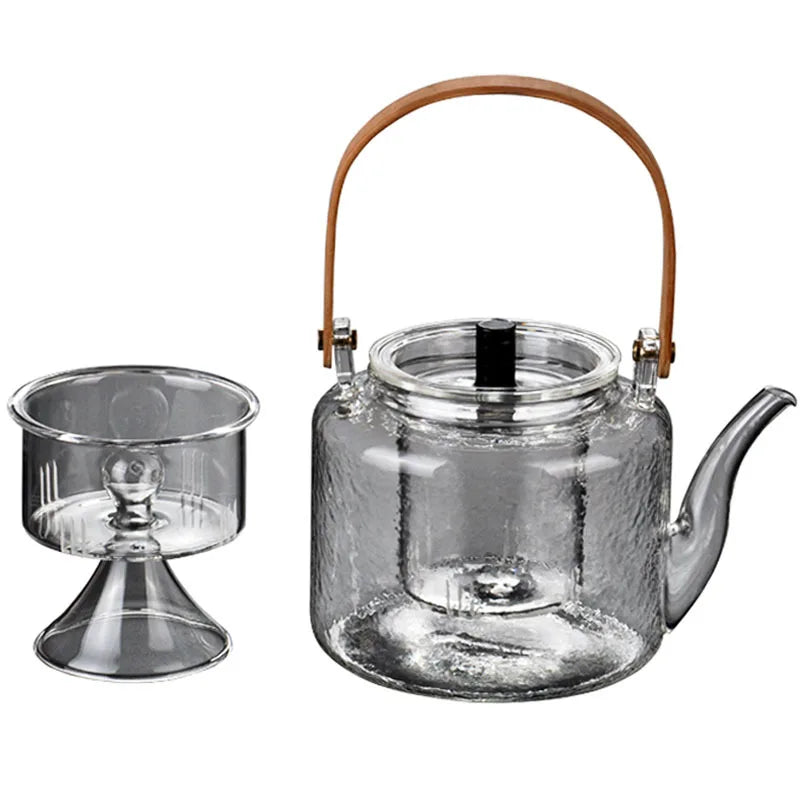 Kettle Electric Pottery Stove Heating Filter Glass Steaming Teapot