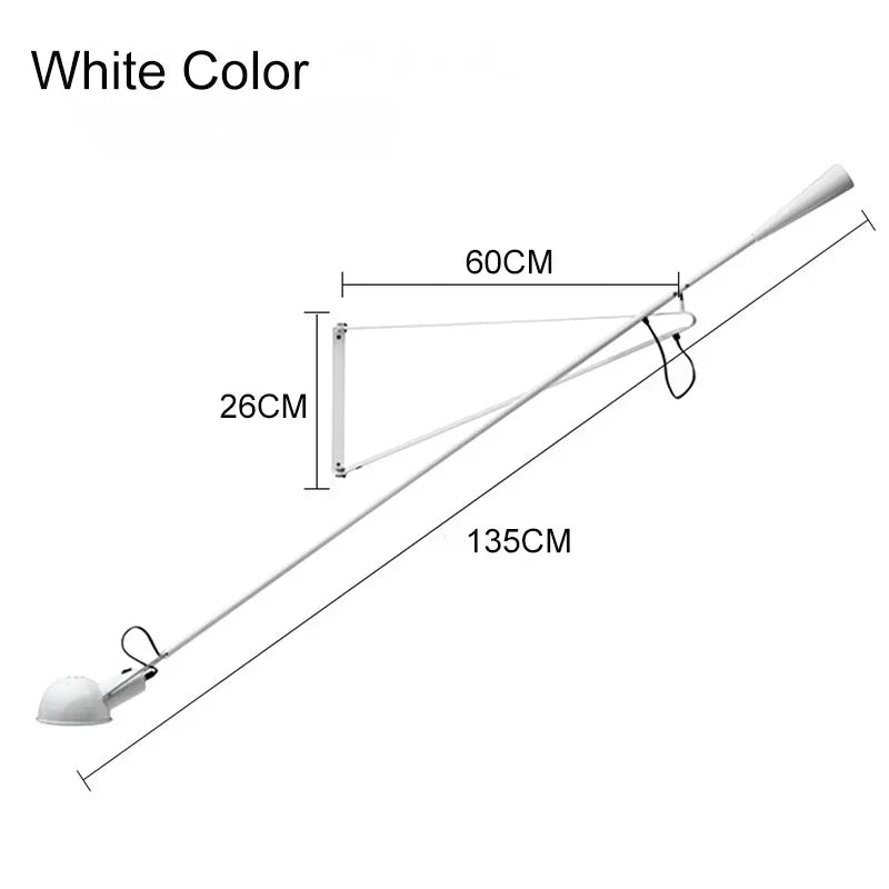 Wall Lamp LED Long Adjustable Rocker Arm