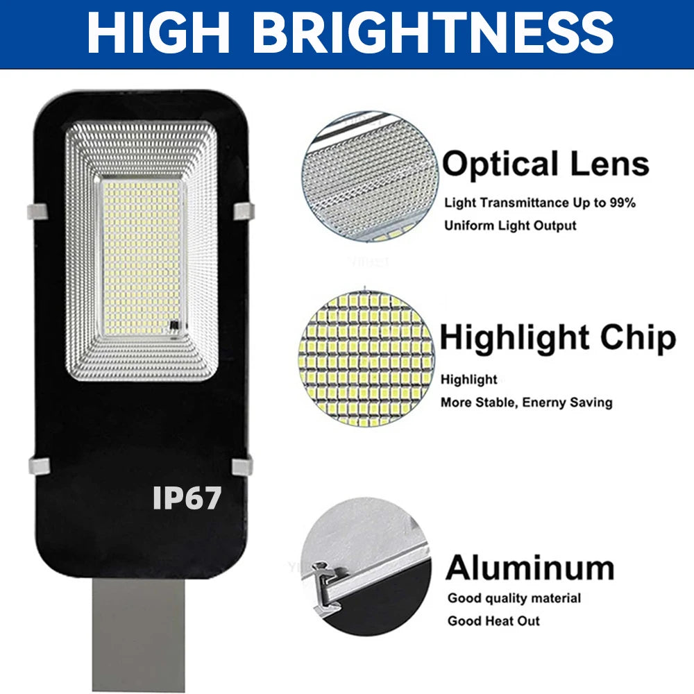 8000mah High Power Solar Street Lights Outdoor