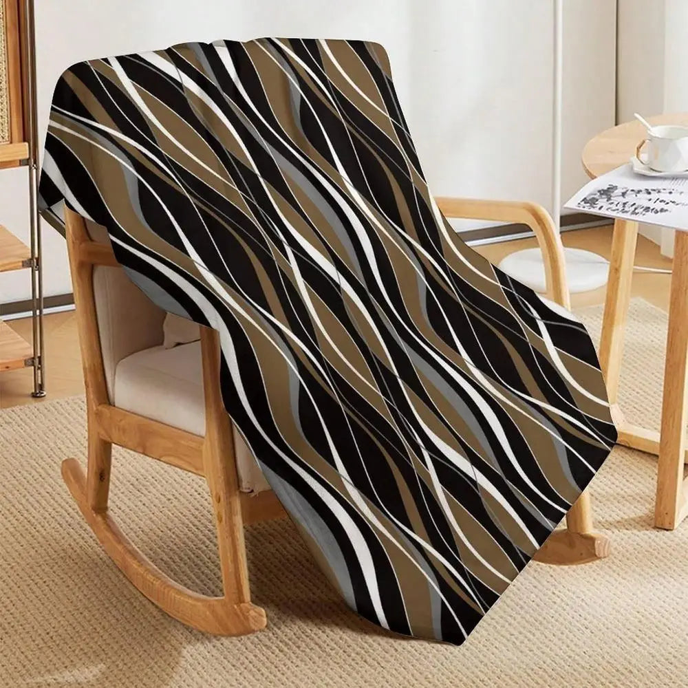 Brown Throw Blanket Black And Gray Blanket 30"X40"