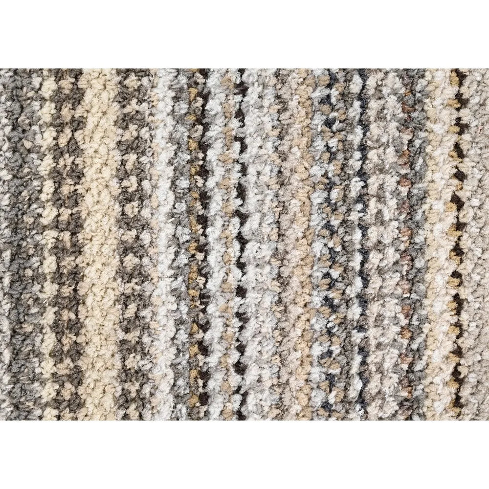 Polypropylene Assorted Earth Tones Indoor Area Rug, 20" x 54"