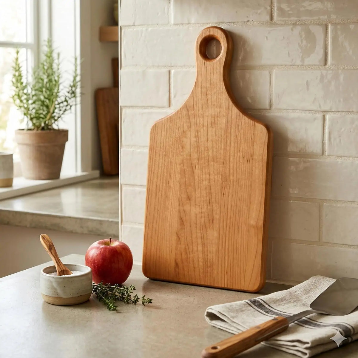 Handcrafted Maple Cutting Board with Handle