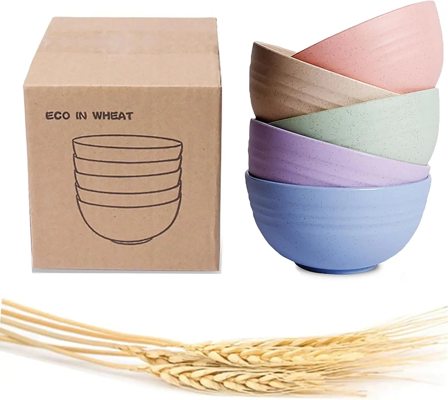 Eco-friendly Wheat Straw Bowls, 4.7 inches mini Snacks Bowl Sets