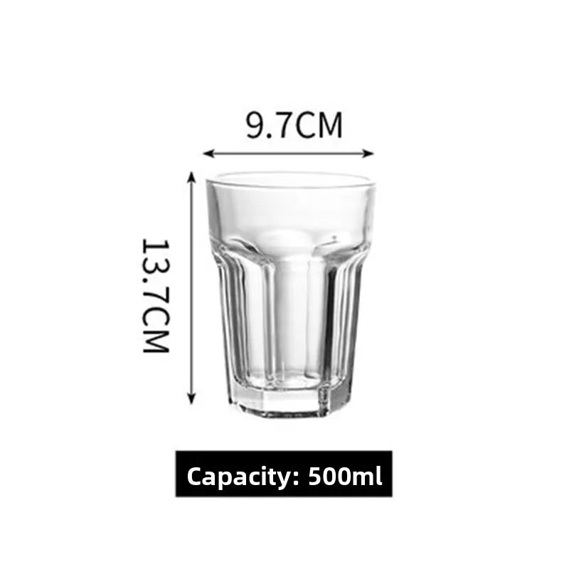 3L White Craft Beer Glass Heat Resistant Large Hexagonal Pint Glass