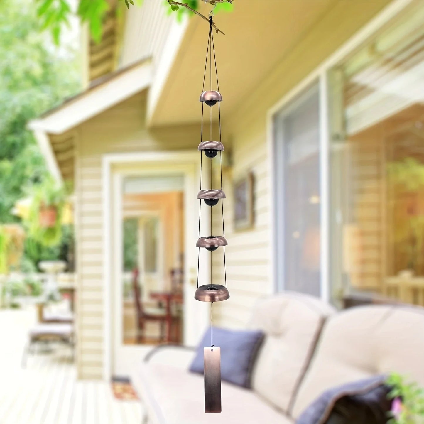 1pc Red Copper Temple Wind Chime