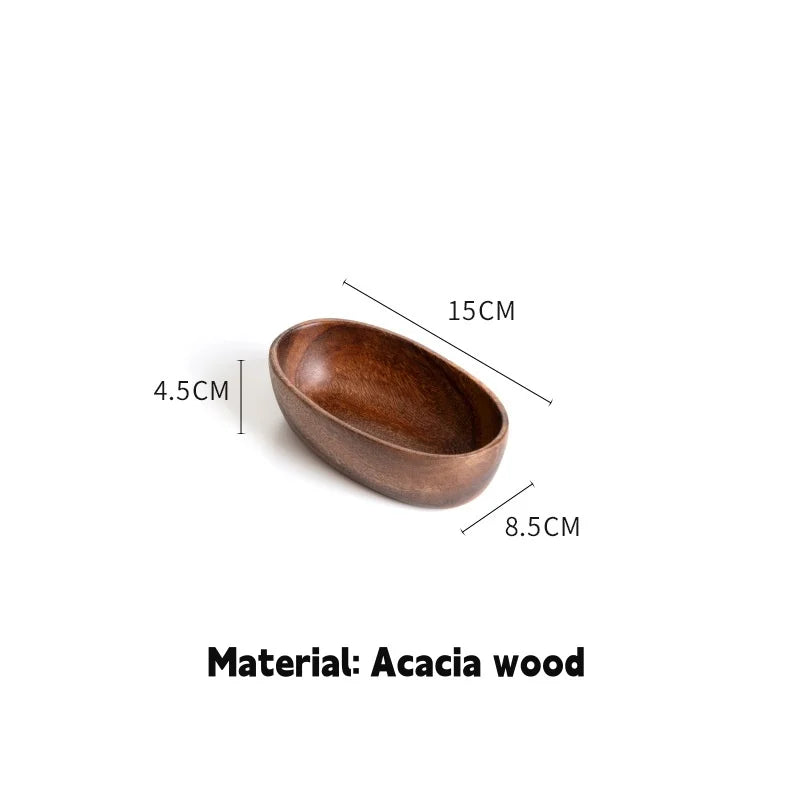 Walnut Wood Boat Shaped Bowl
