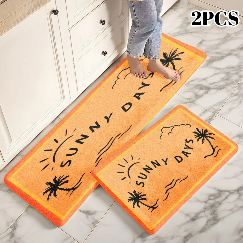 3PCS Kitchen Rugs, Front Door, Kitchen, Bathroom,