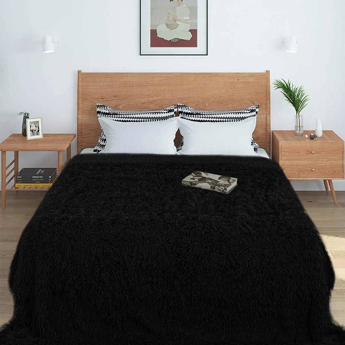 Thickened Fluffy Blanket Warm winter Double side