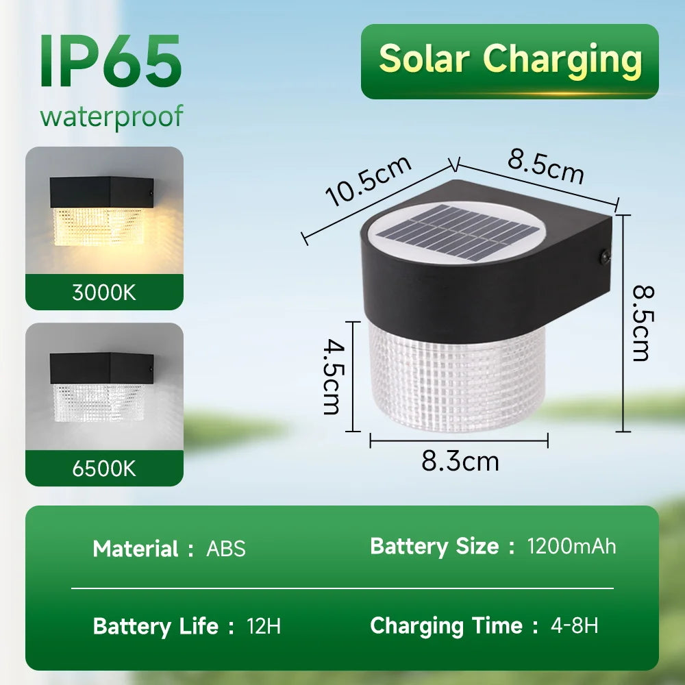 Solar Wall Lamp Outdoor Lighting Lights LED