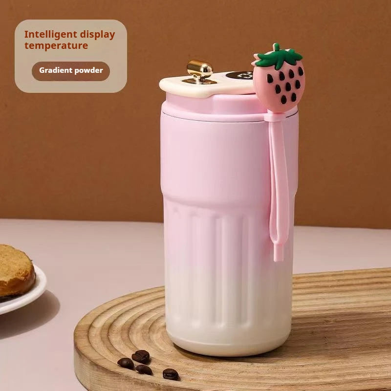 450ML Stainless Steel Thermo Water Bottle LED