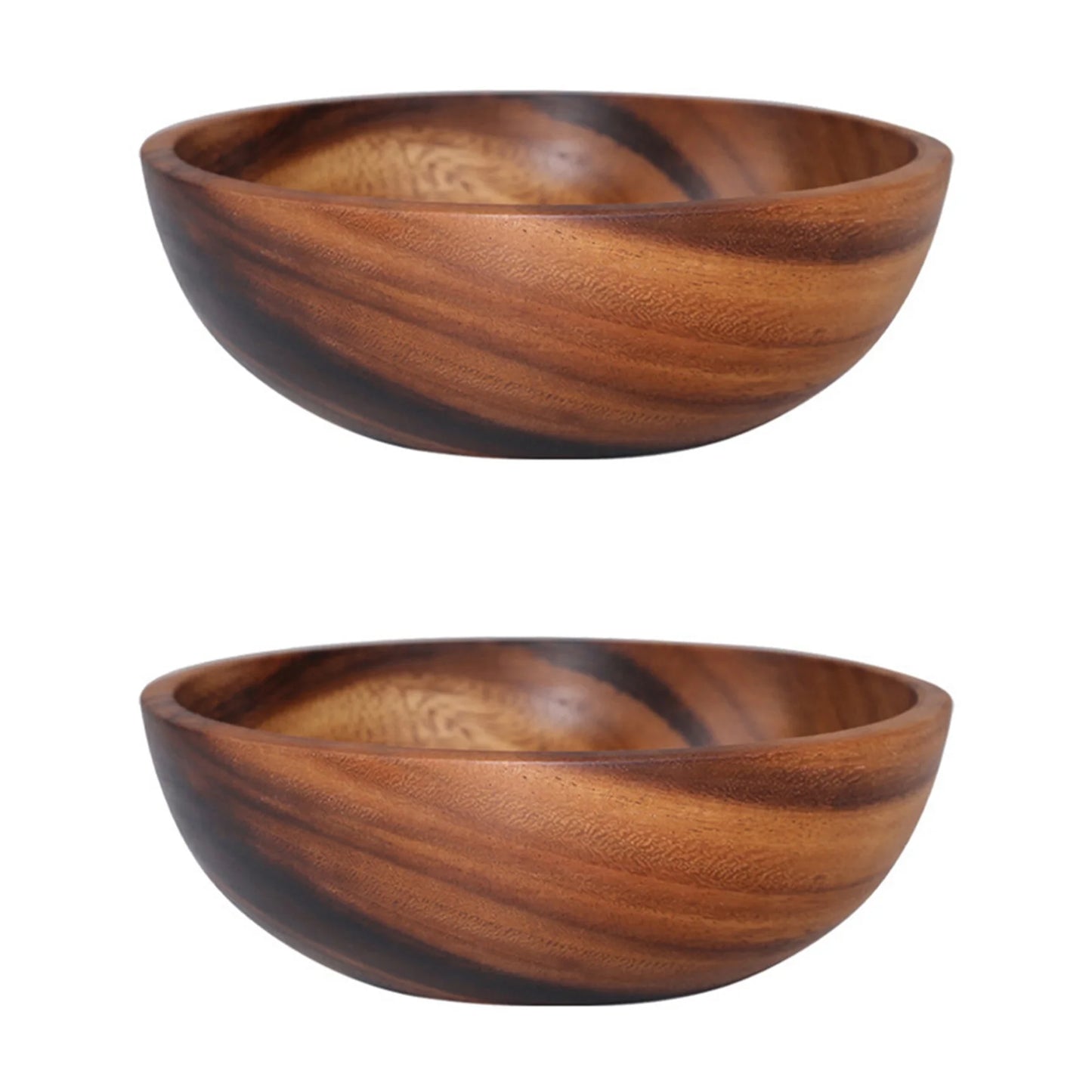 Natural Hand-Made Wooden Salad Bowl