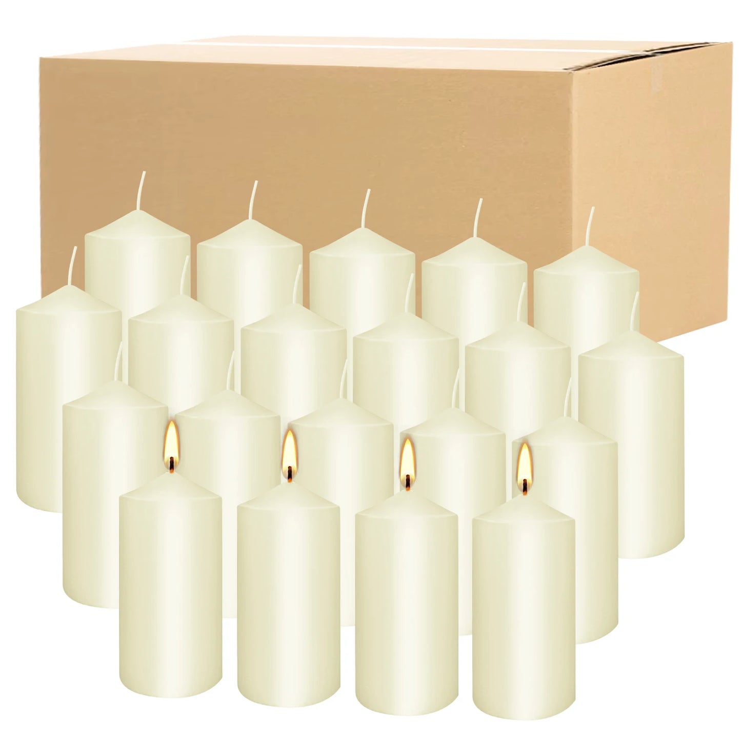 20 2-Inch Pillar Wax, Hand Poured
