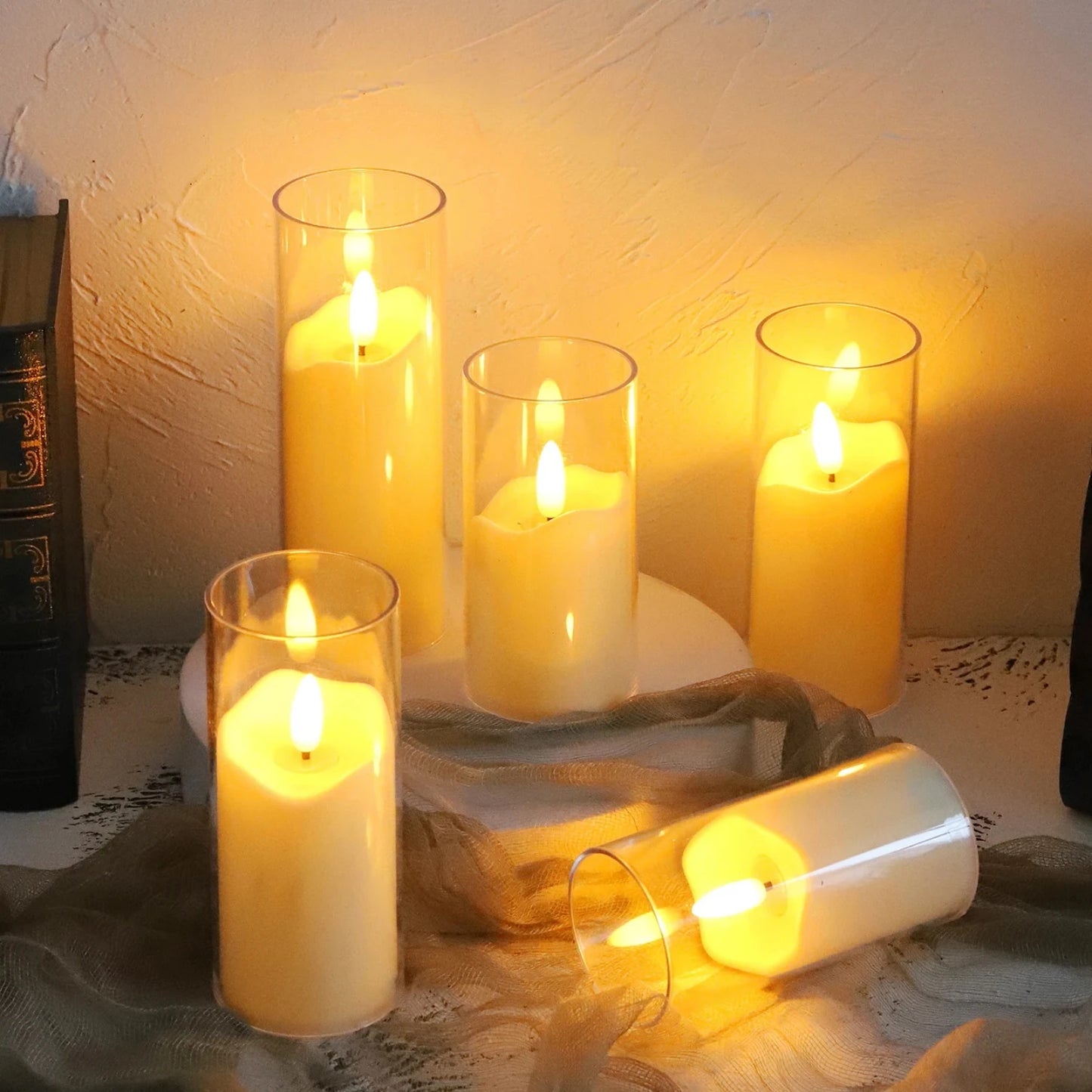 High-Quality Amber Glow Tealight Candles