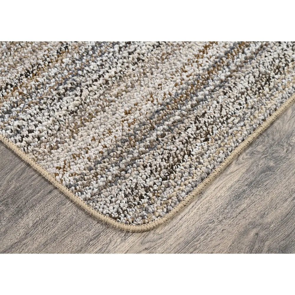 Polypropylene Assorted Earth Tones Indoor Area Rug, 20" x 54"