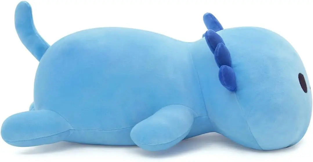Blue Axolotl Plush Pillow, Soft Stuffed Animal Toy, 12 Inch