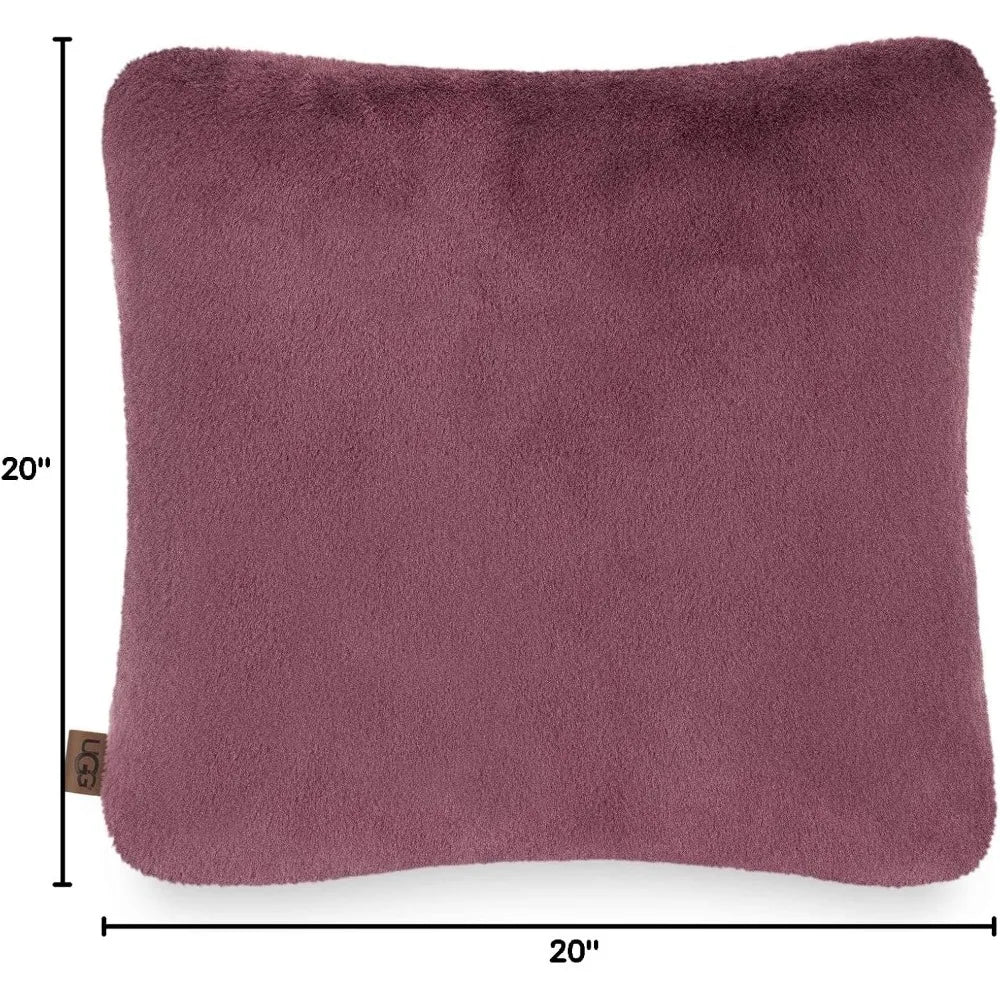 Throw Square Soft Decor Pillow, 20 x 20-inch, Dusty Rose