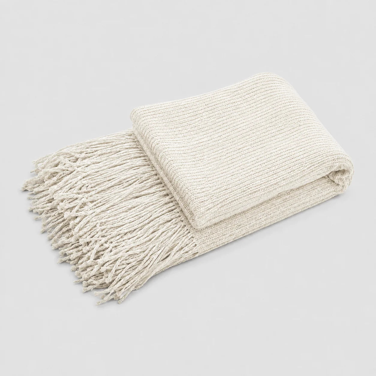 Khaki Popcorn Bobble Textured Knit Throw Blanket with Tassel Fringe, Soft Knitted Decorative Blanket, Lightweight Cozy Cover for Couch Sofa Bed, Boho Farmhouse Home Decor for Living Room Bedroom