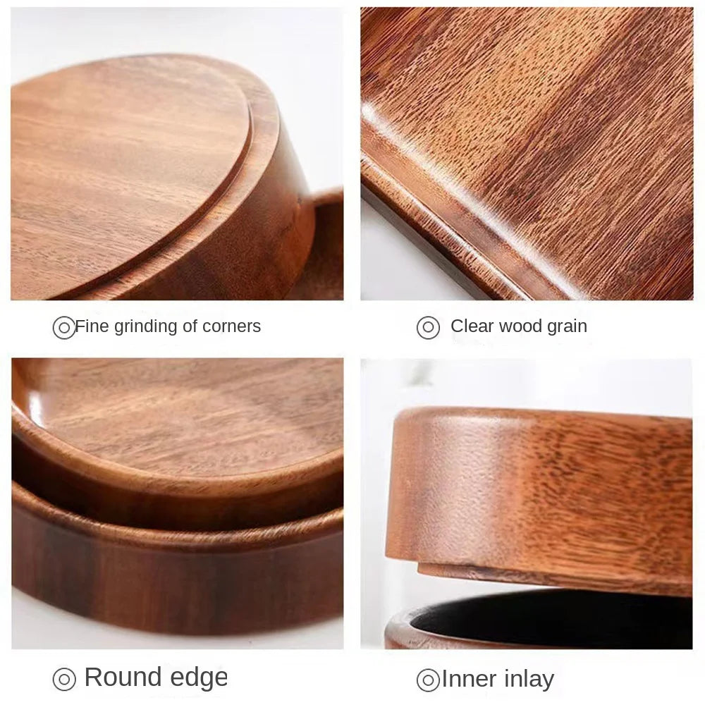 Practical Stackable Solid Wood Bowl Handmade