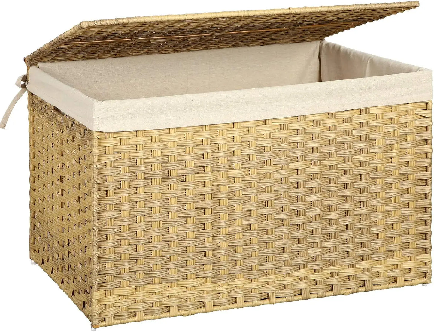 Storage Basket with Lid 42.3 Gallon (160L) Woven