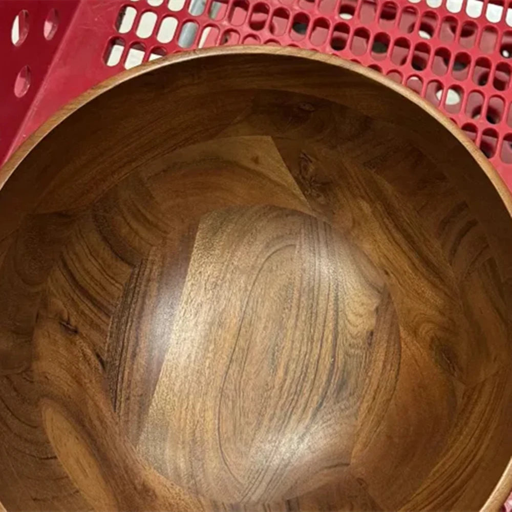 188oz Large Wood Serving Bowl, 12" x 12" x 6"