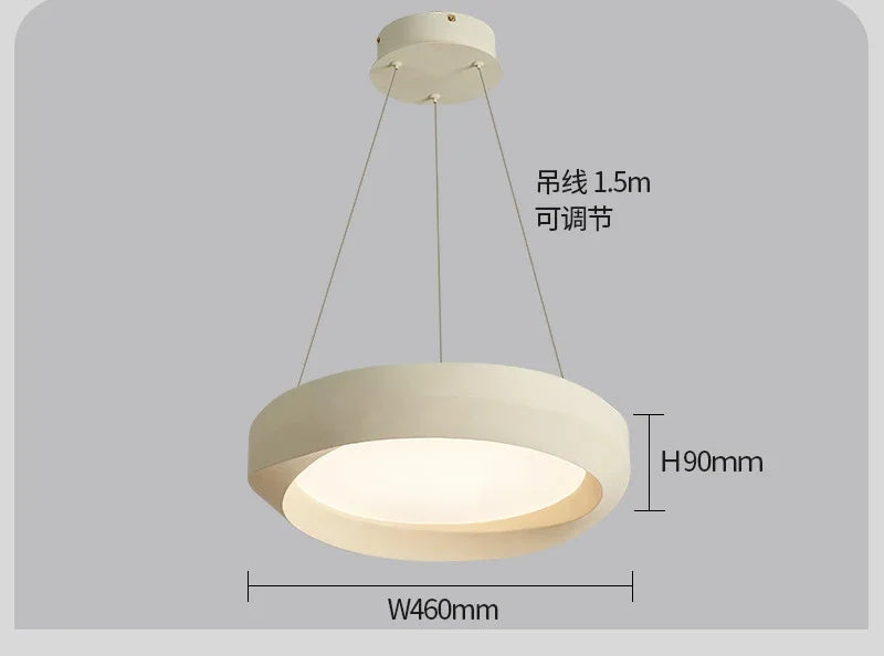 Wood Color LED Chandelier Nordic Design Bar Lamp