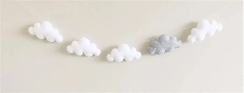 Felt Cloud Garlands String Wall Hanging