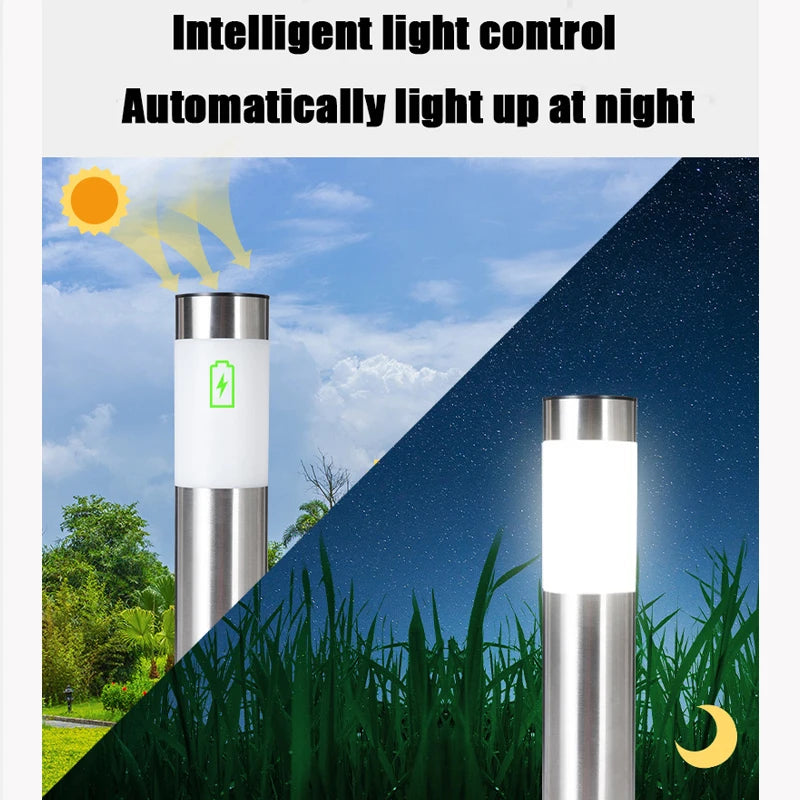 Solar Garden Pathway Lights Outdoor LED Lighting Ground Plug