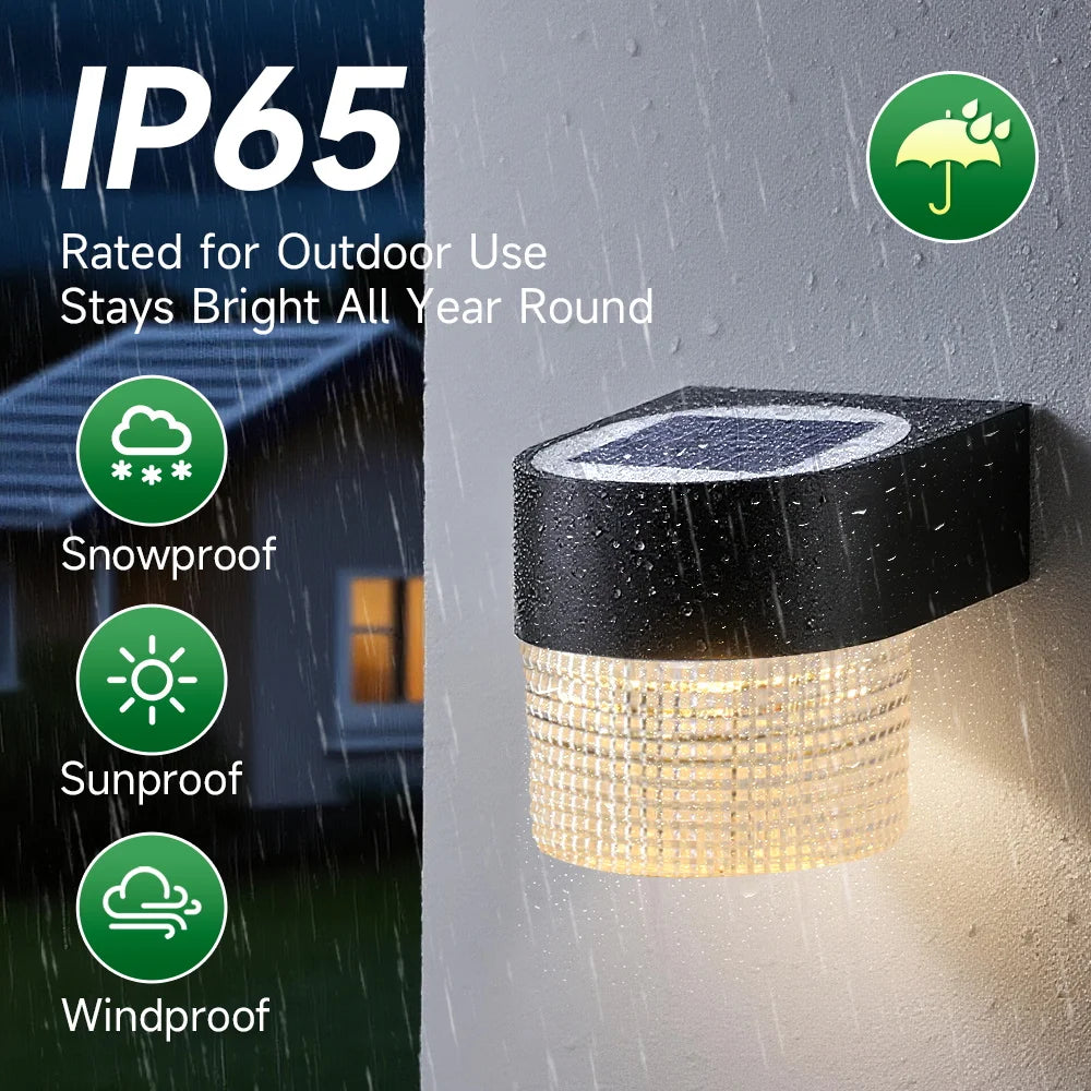 Solar Wall Lamp Outdoor Lighting Lights LED