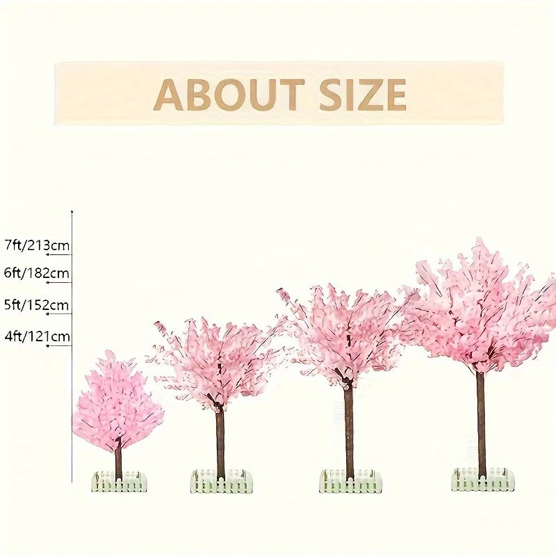 Artificial Cherry Trees Indoor Decor: Pink Tree Outdoor