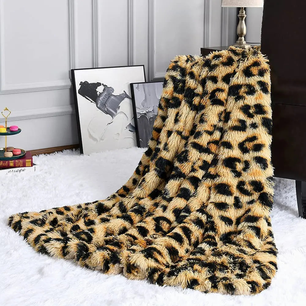 Thickened Fluffy Blanket Warm winter Double side