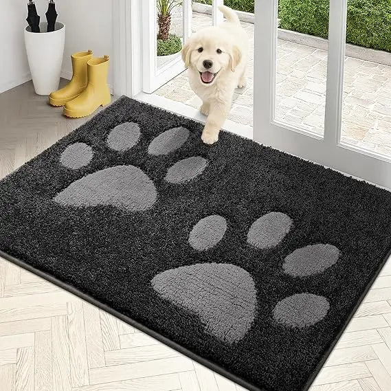 Dirt Trapping Door Mat 32 x 47, Non-Skid/Slip Machine Washable Microfiber