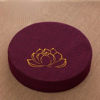 40X6CM Yoga Meditation Linen Cushion  Mat Removable Washable