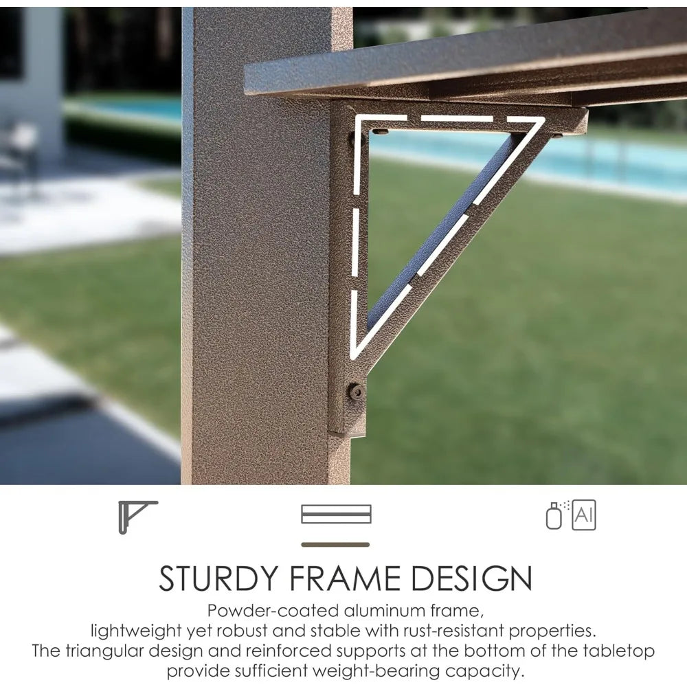 6’ x 8’ BBQ Hardtop Grill Gazebo,  Double Galvanized Metal Roof