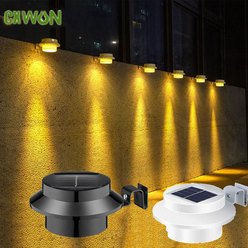 Solar Powered Lights Outdoor Fence LED Lighting