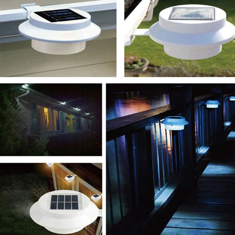 Solar Powered Lights Outdoor Fence LED Lighting
