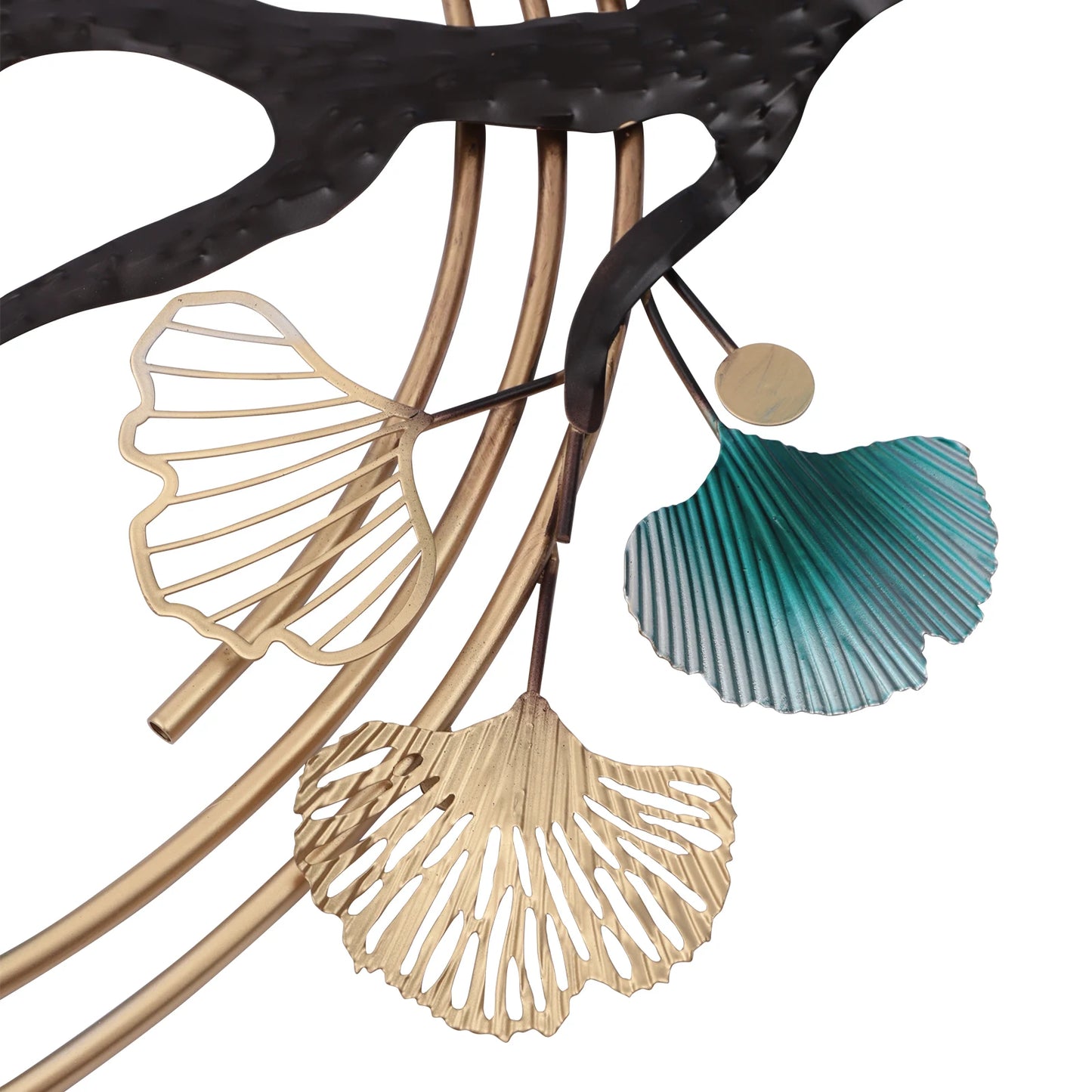3D Ginkgo Leaf Wall Decor, Metal Wall Art Tree Leaf Metal