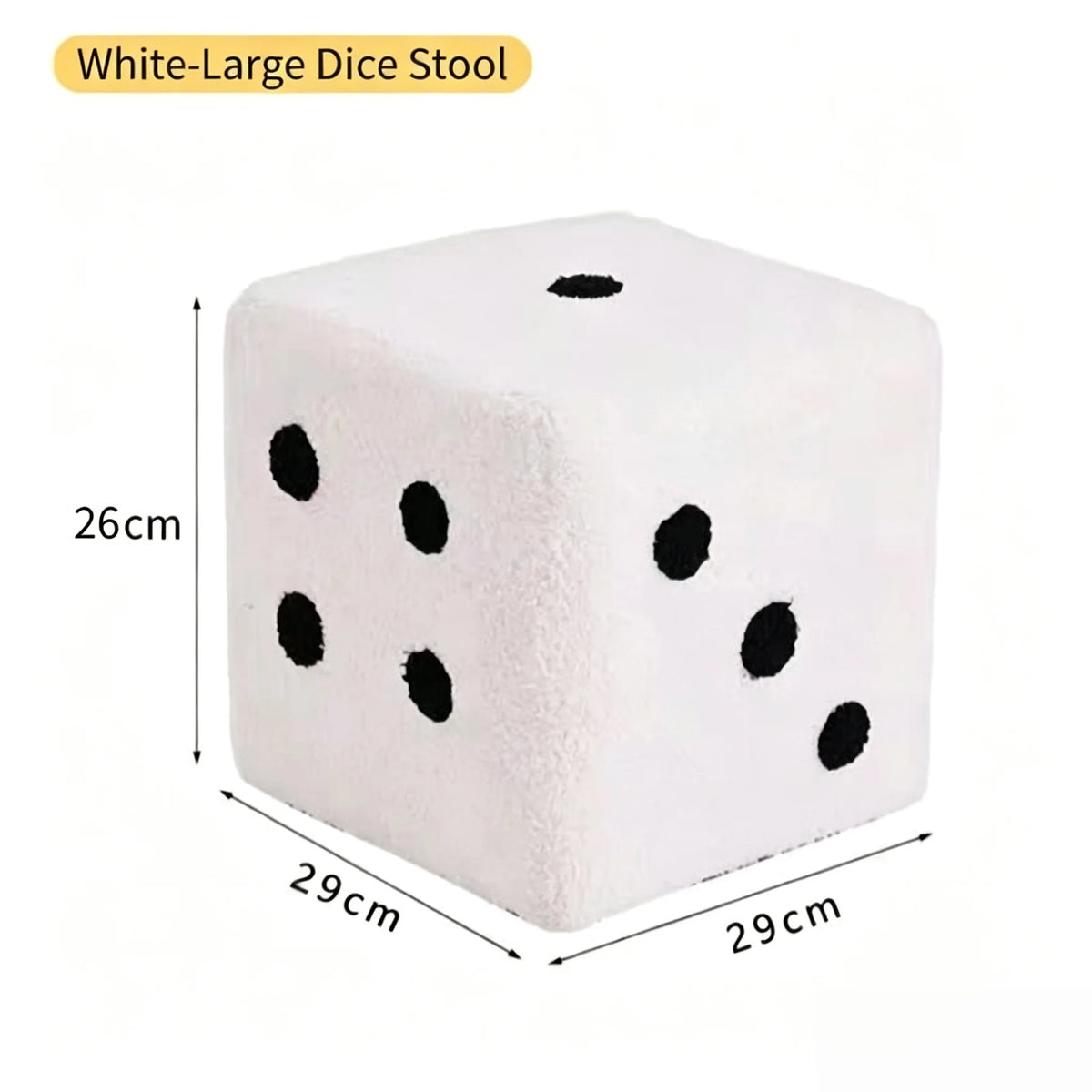 Dice Pouf  Stoo,l Shoe Changing, Low Sitting Pier